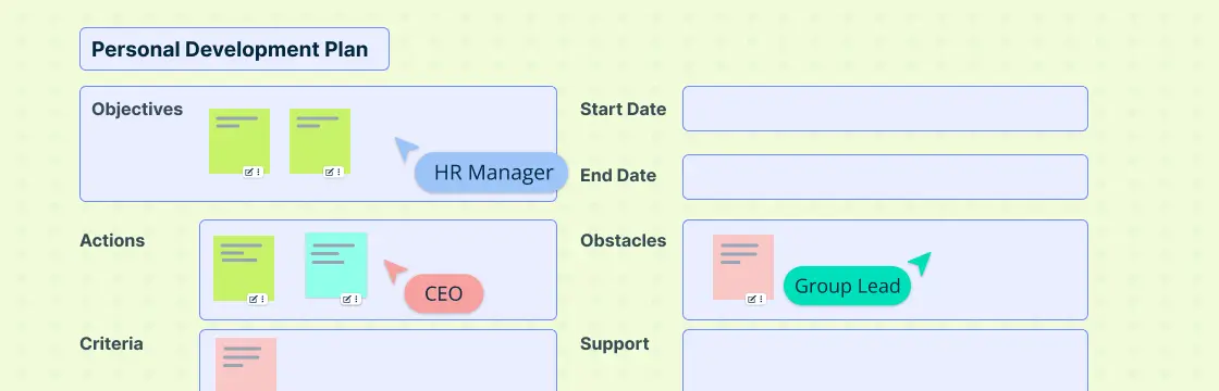 Development Plan Templates to Map Personal and Professional Growth