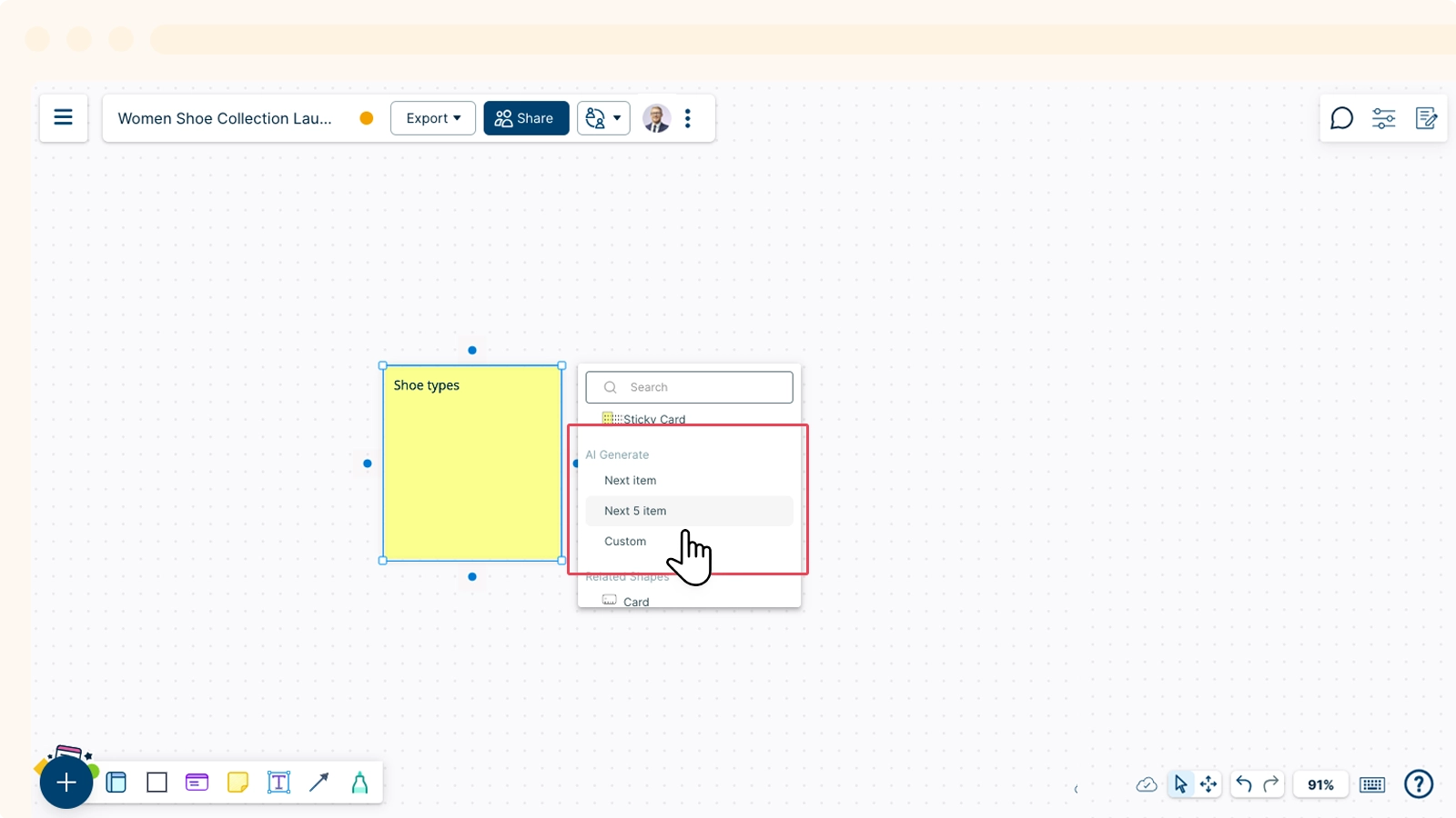 Creately VIZ Prompt